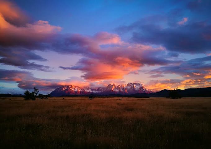 Paine massif from Serrano Camp