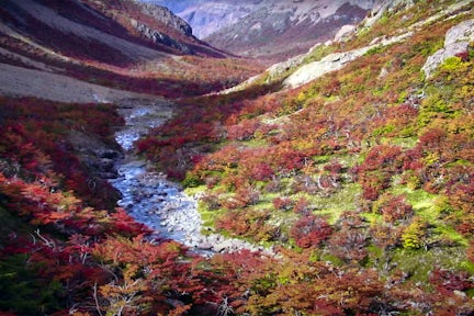 Trekking near Aguas Arriba Lodge, Patagonia