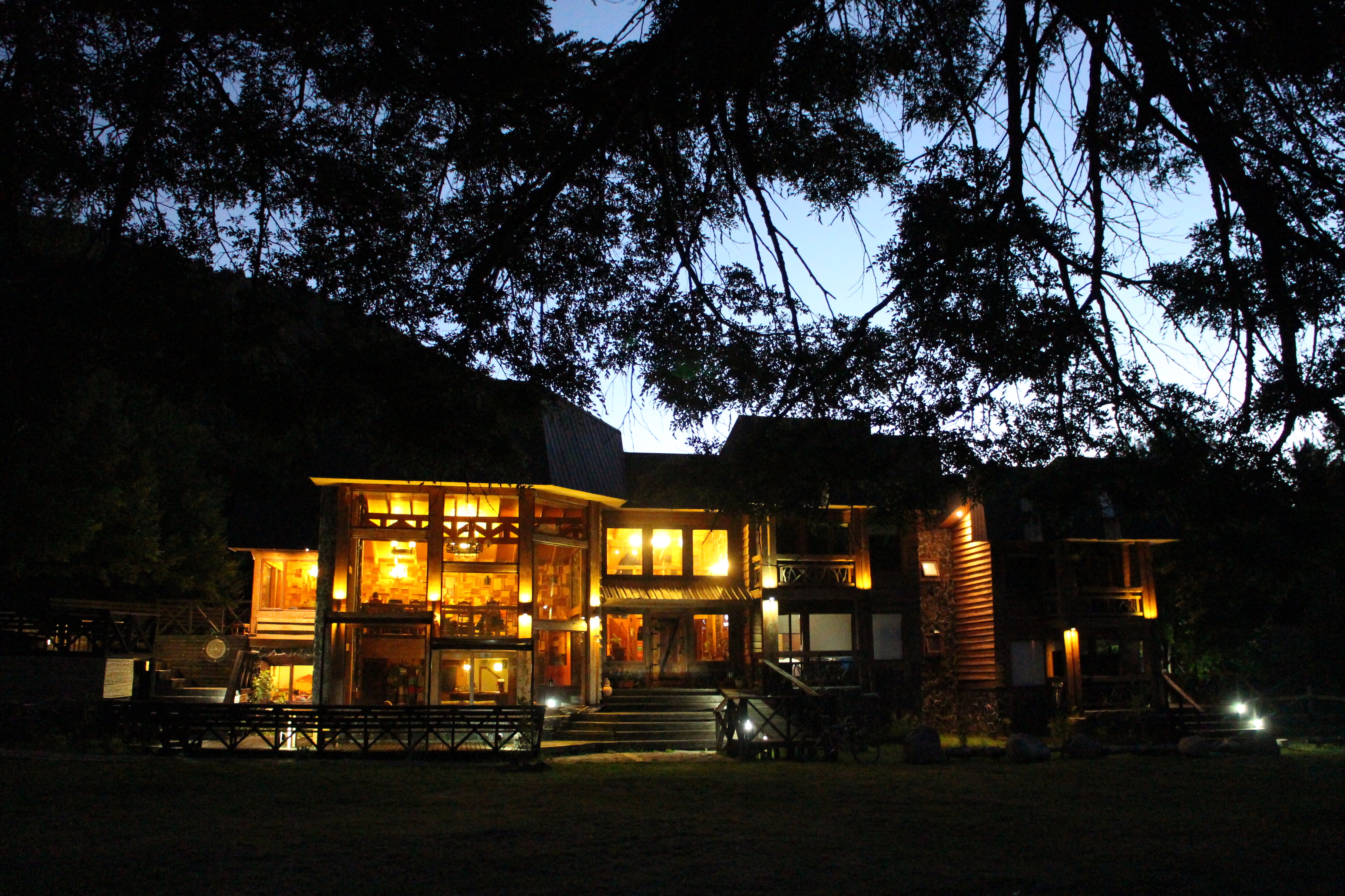 Cosy lodge on mountain biking adventure around Villarrica, Patagonia, Chile