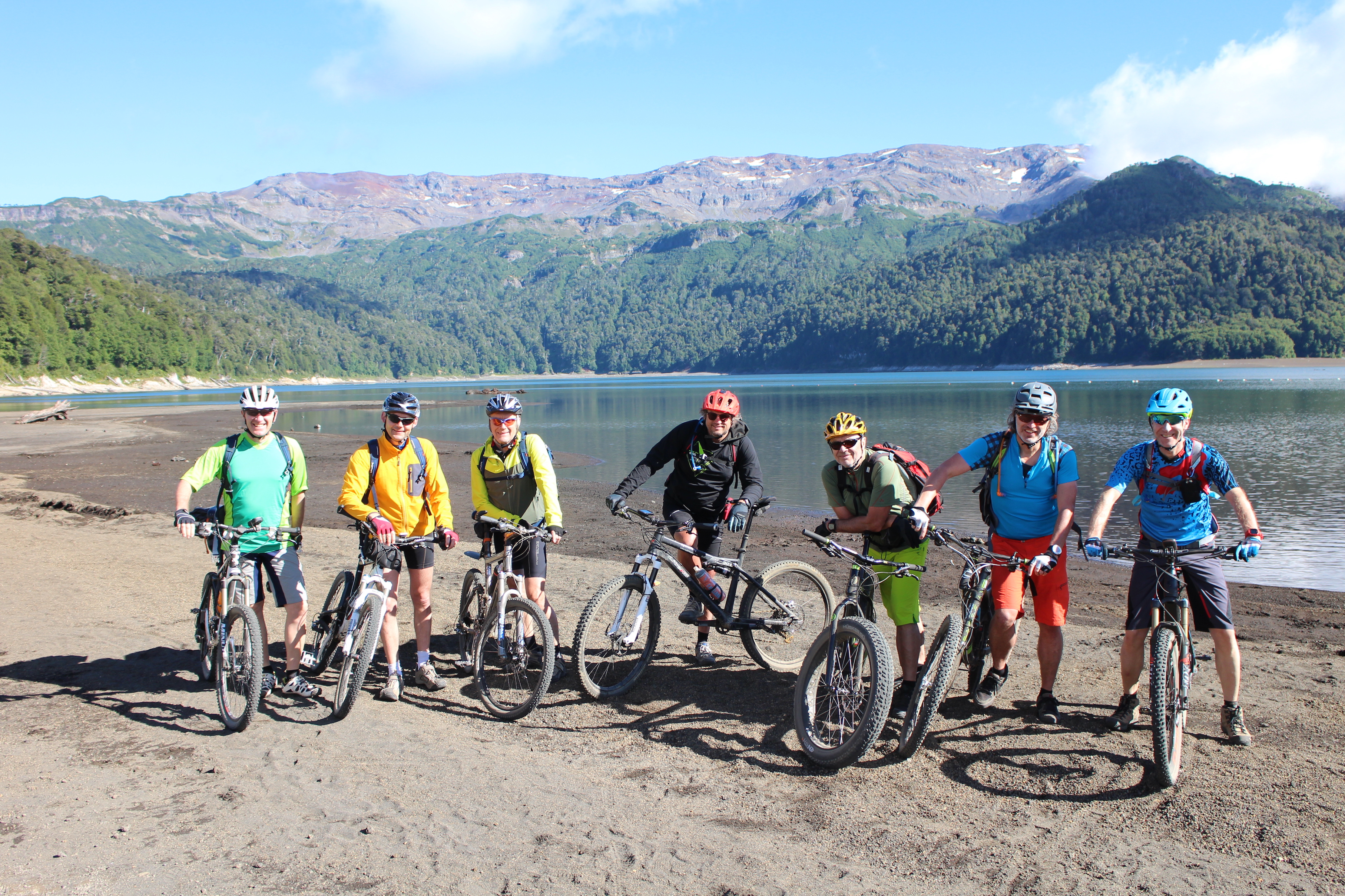 Mountain biking adventure around Villarrica, Patagonia, Chile