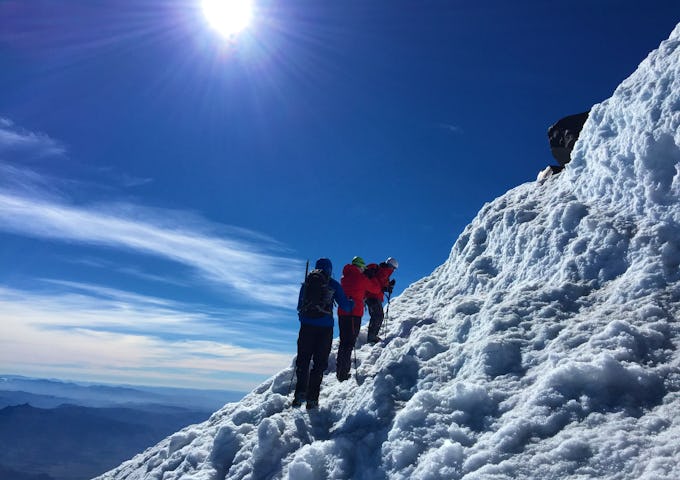 Lanín Volcano ascent, Argentinian Lake District, Argentina