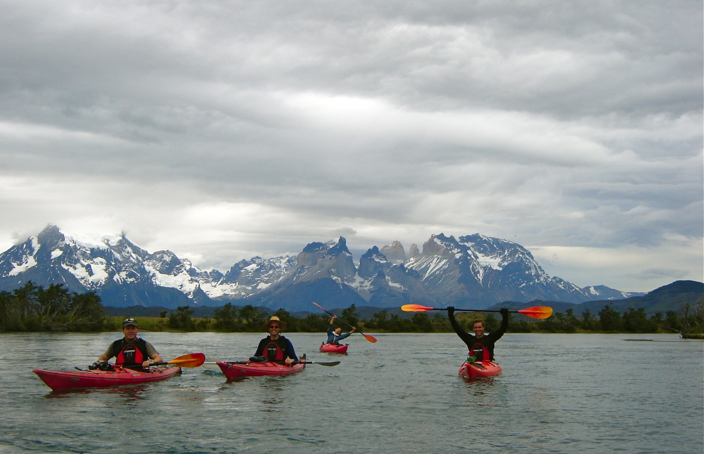 Views of Torres del Paine, Serrano River, Patagonia, Chile