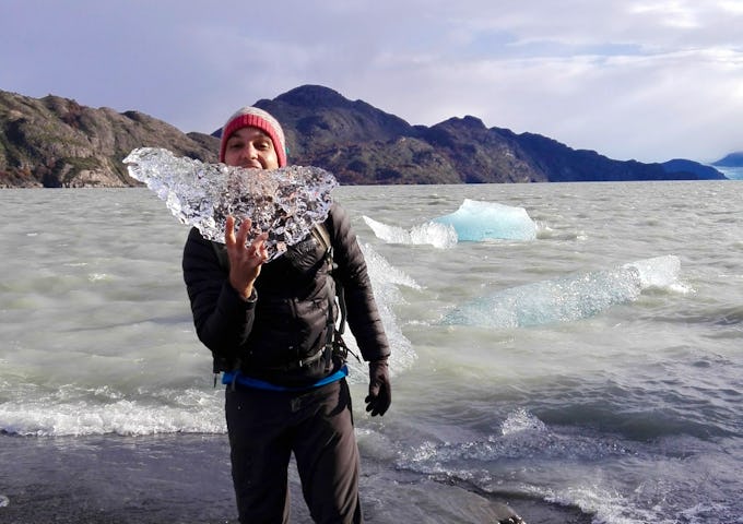 Agustin at Grey Beach, Chile