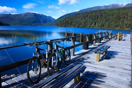 Biking the beautiful lakes and mountains of the Argentine Lake District