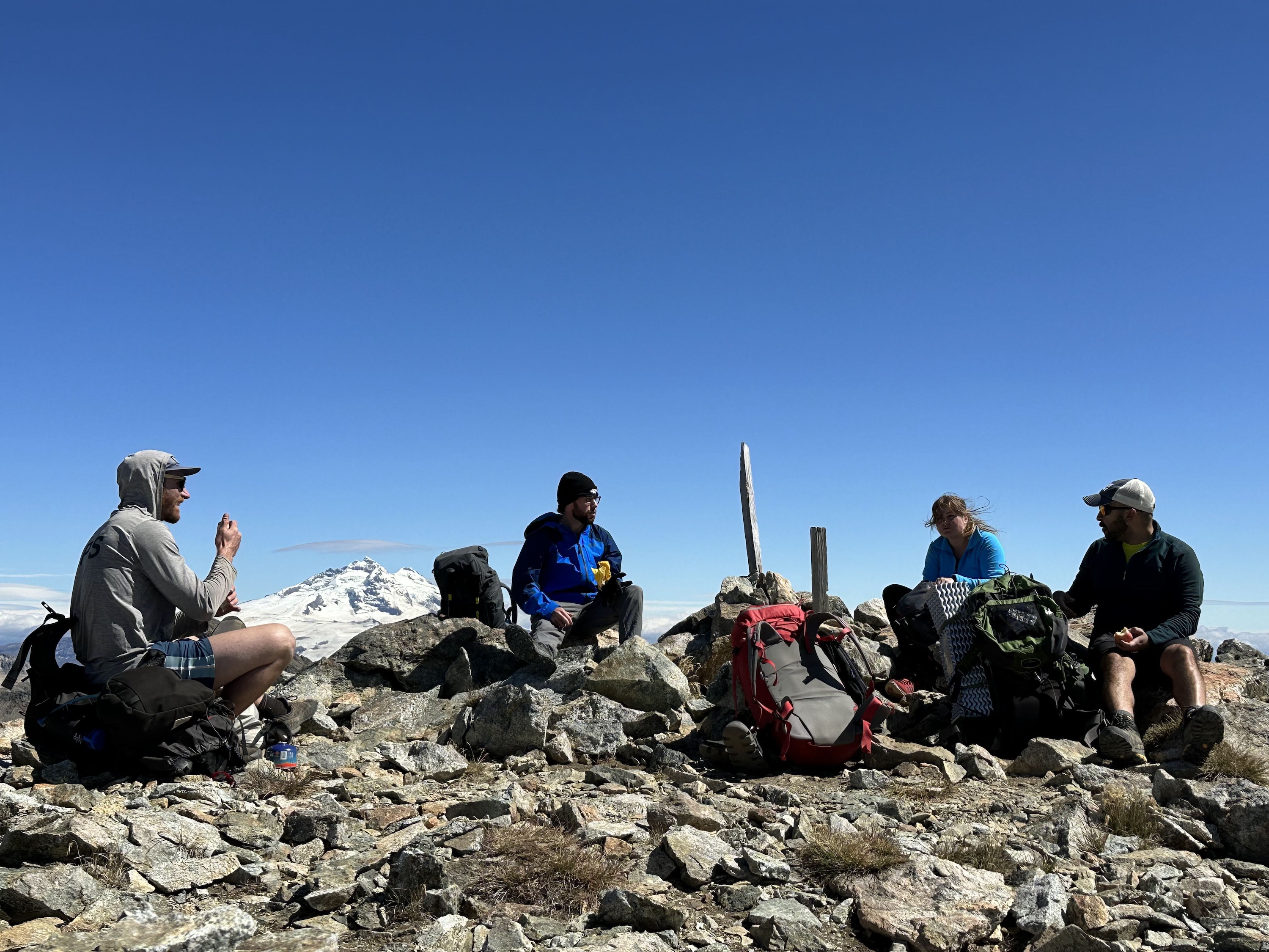 Bariloche Hut to Hut trek - lunch