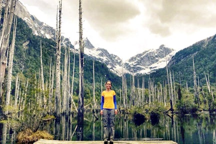 Trekking in Tagua Tagua Park, Chilean Lake District, Chile
