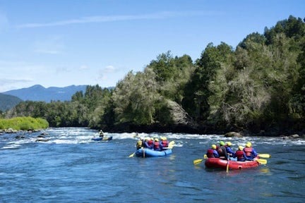 Rafting on the Trancura River, Chile