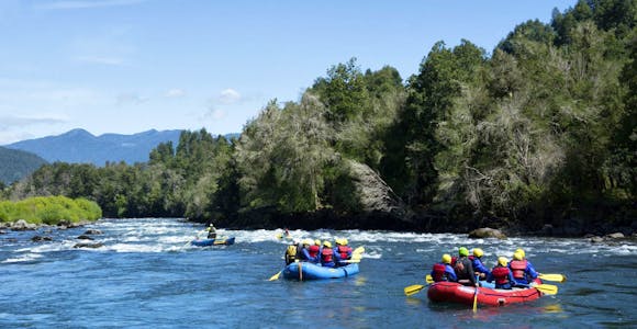 Rafting on the Trancura River, Chile