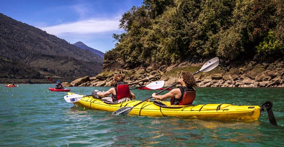 Sea kayaking, Reloncavi Fjord, Chile