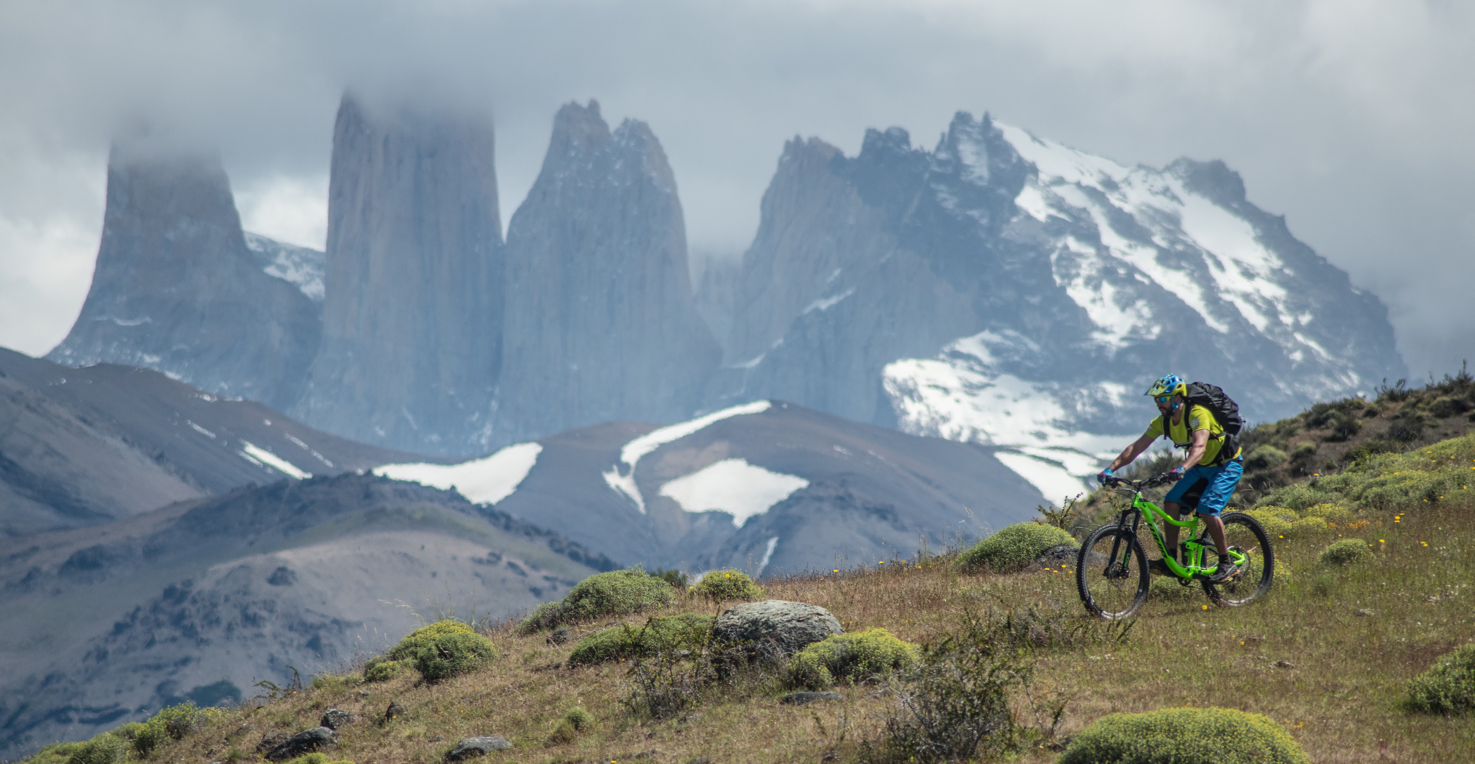 Mountain biking in Torres del Paine