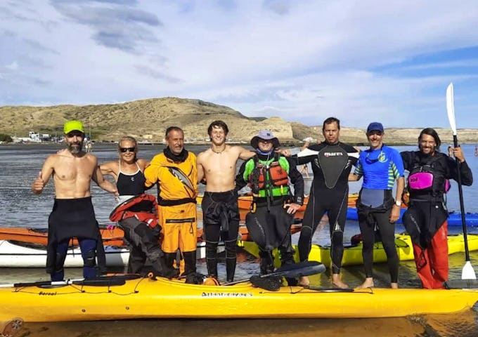 End of the 3-day kayaking trip, Peninsula Valdés, Argentina