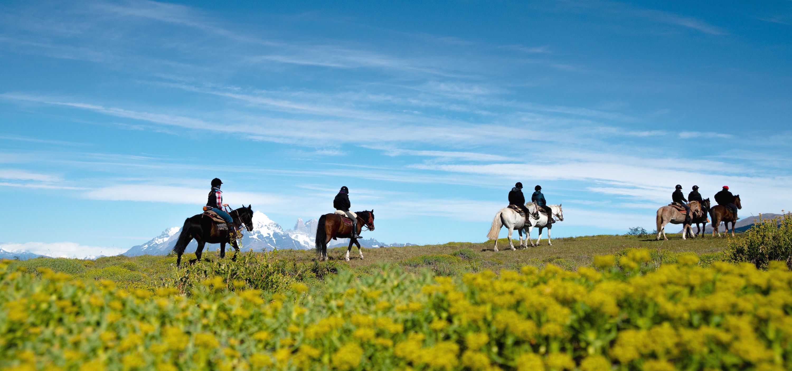 Horse riding from Estancia Cerro Guido