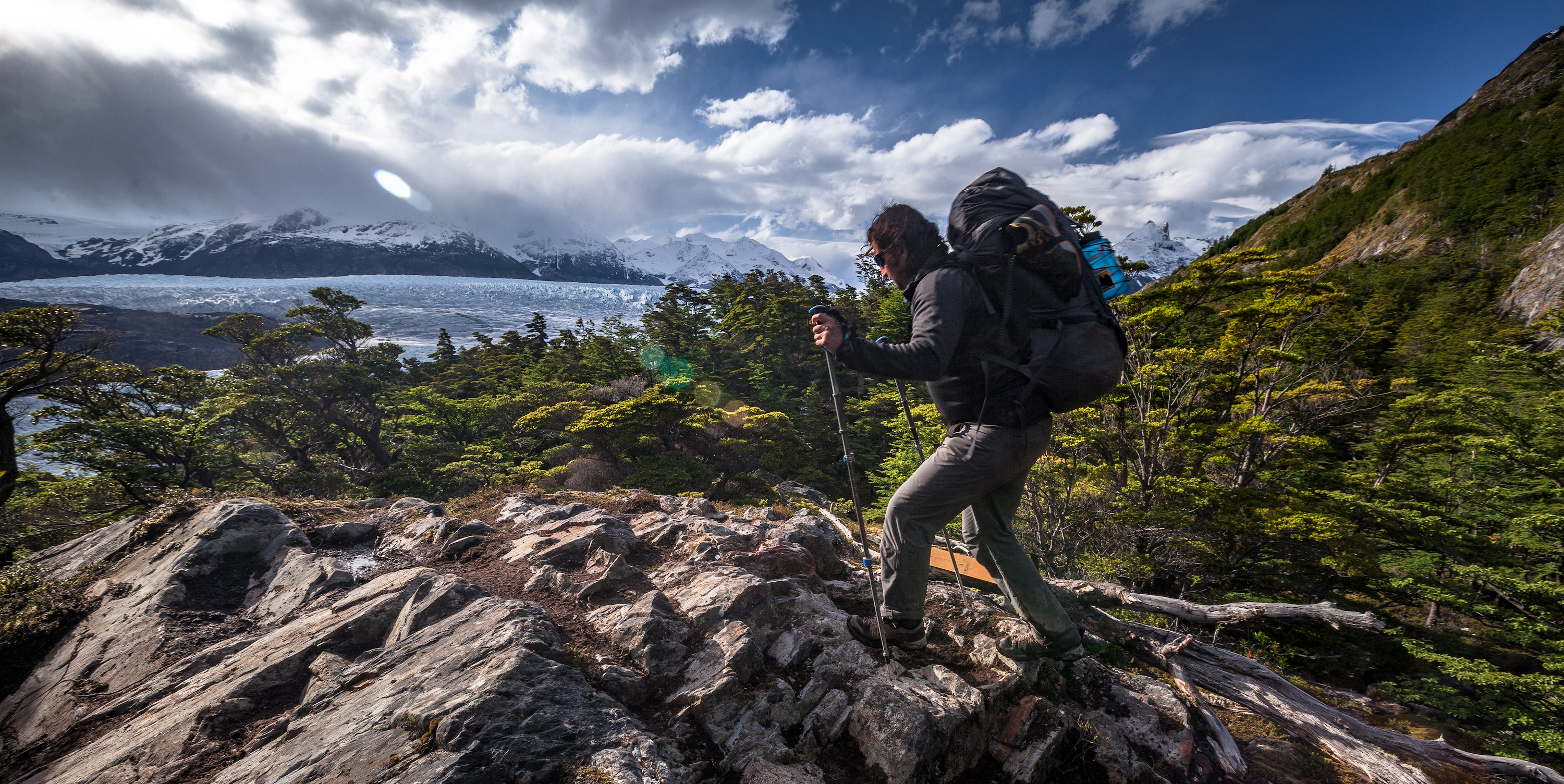Hiking to Grey Glacier on the O Circuit