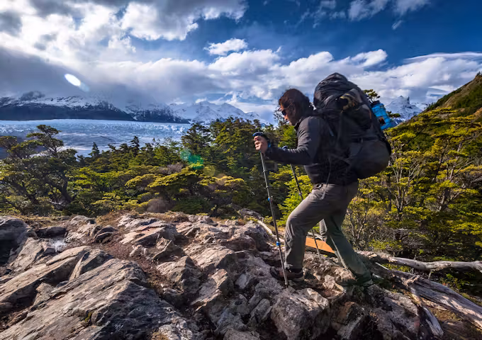 Hiking to Grey Glacier on the O Circuit