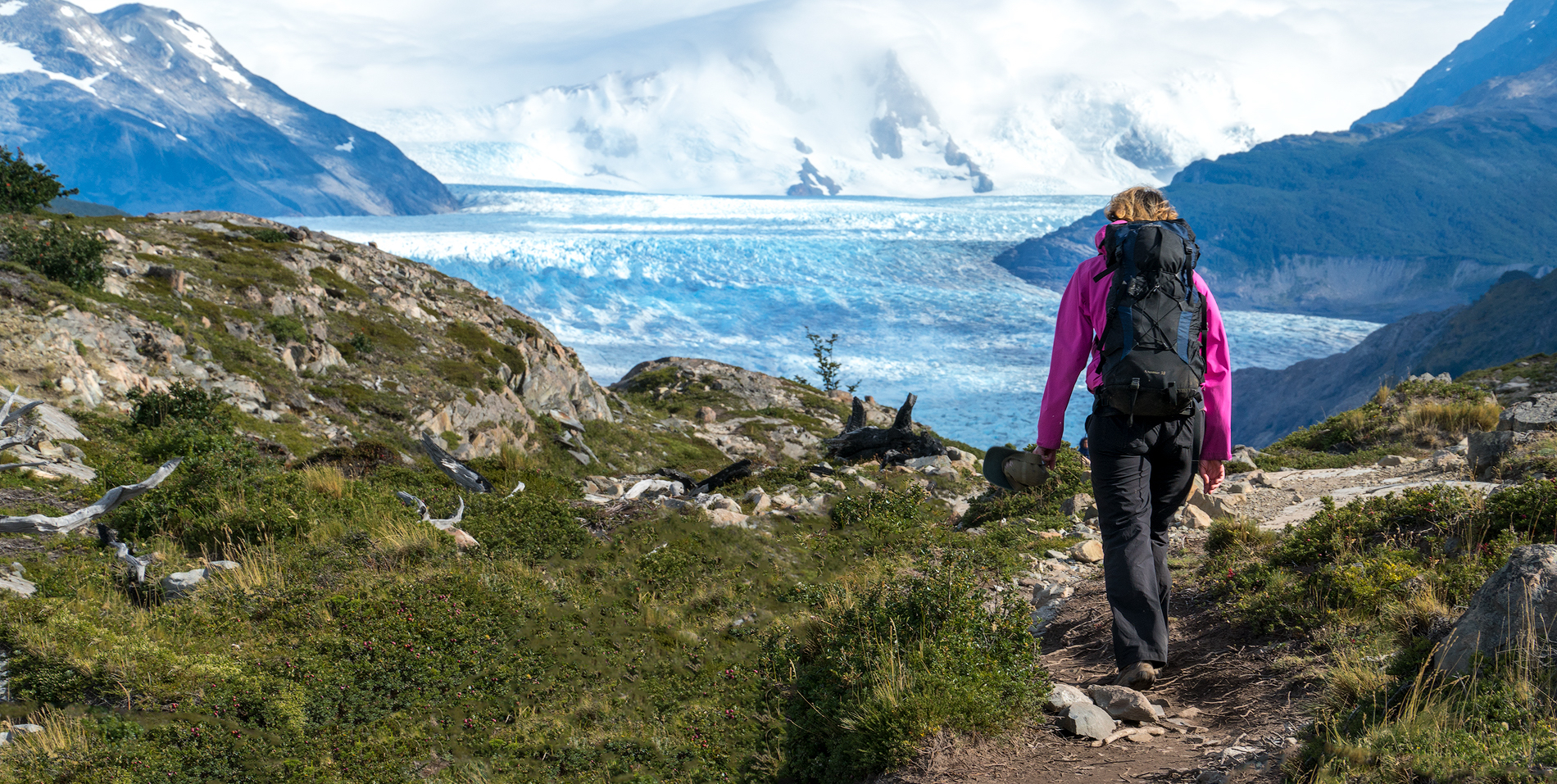 Hiking to Glacier Grey in Torres del Paine