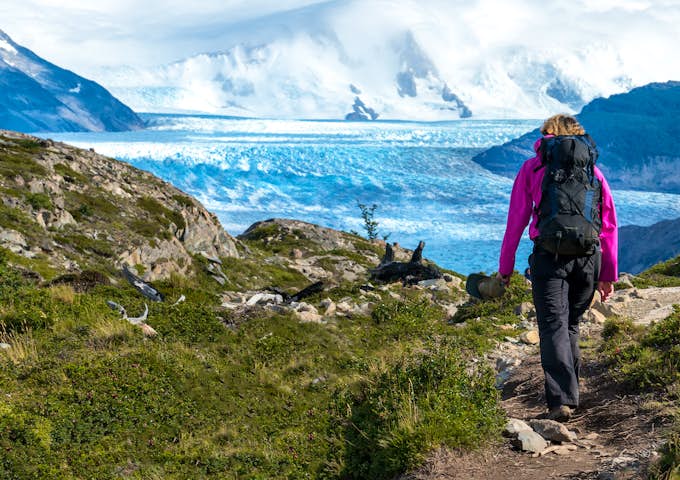 Hiking to Glacier Grey in Torres del Paine