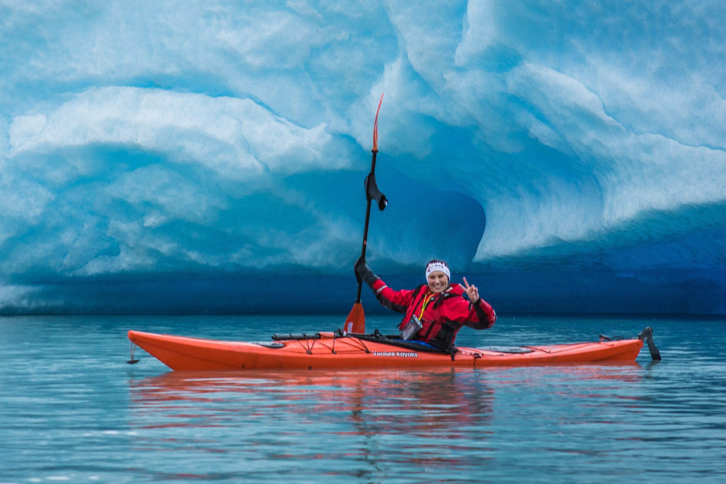 Kayaking at Glacier Grey in Torres del Paine