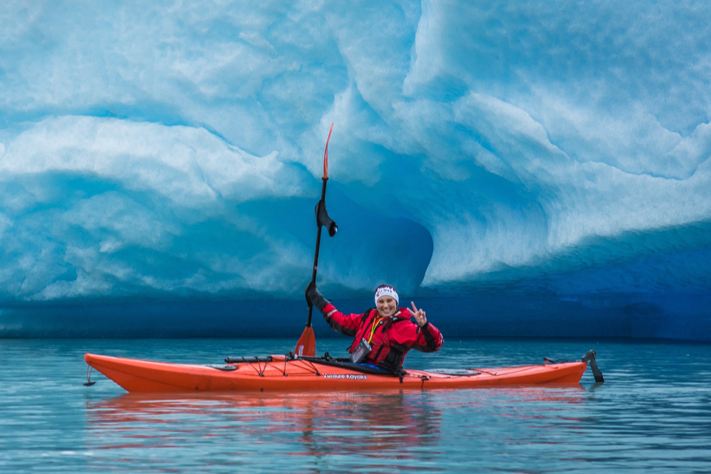 Kayaking at Glacier Grey in Torres del Paine