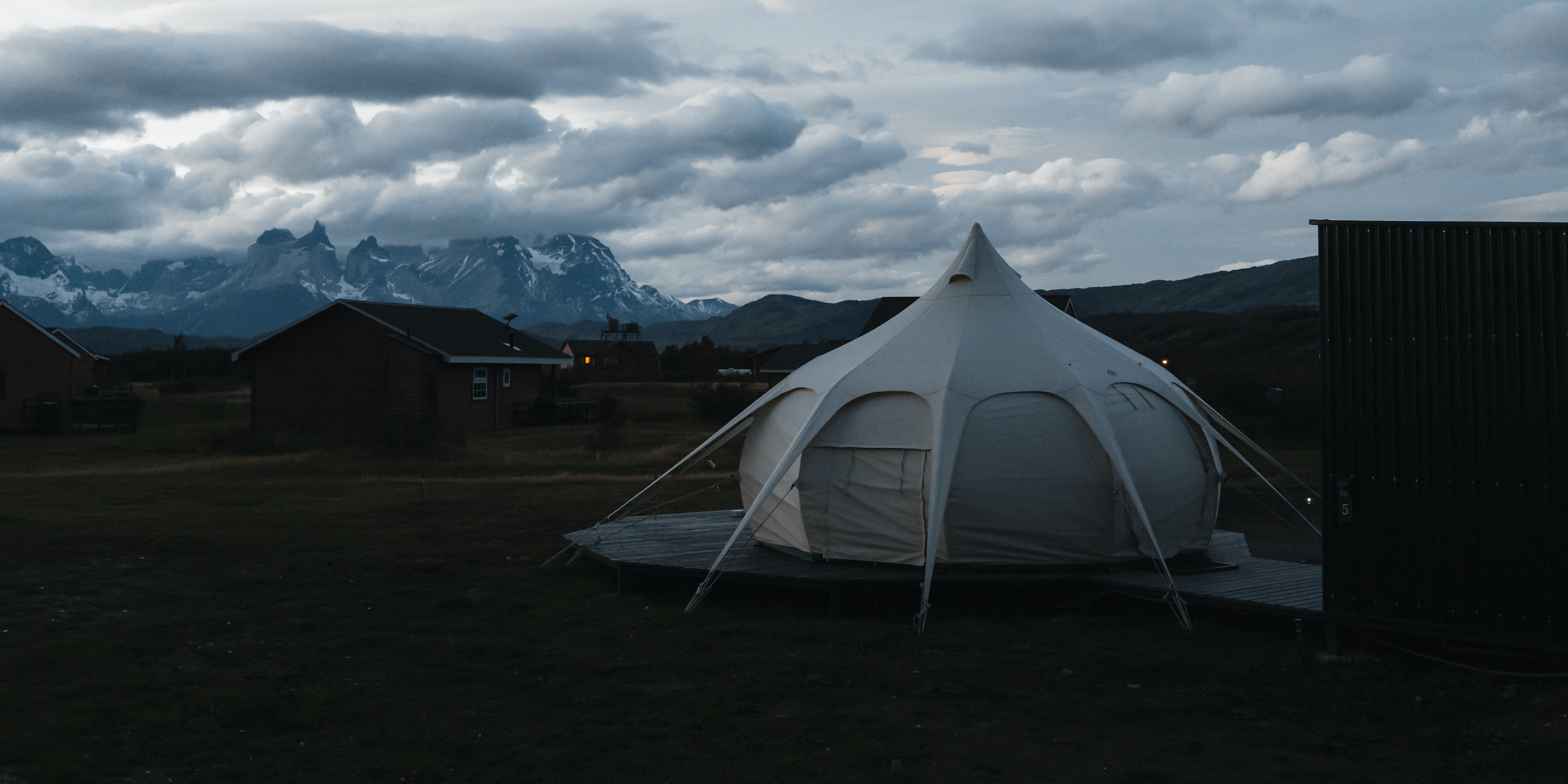 Serrano Camp and the Paine Massif