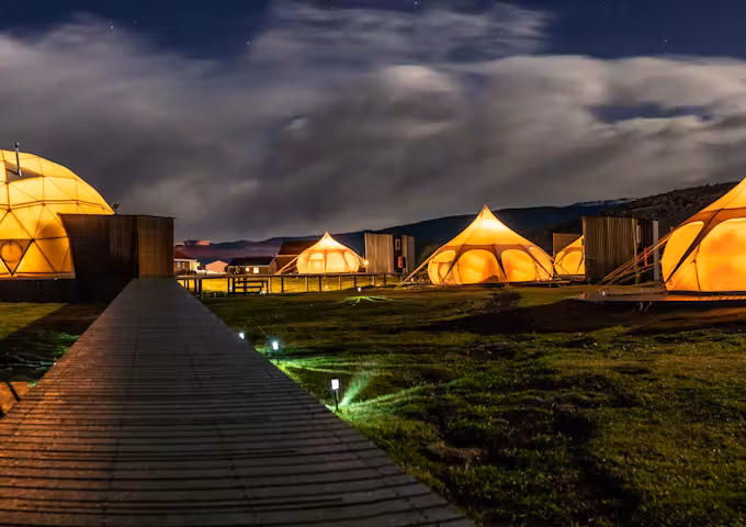 Tents at Serrano Camp