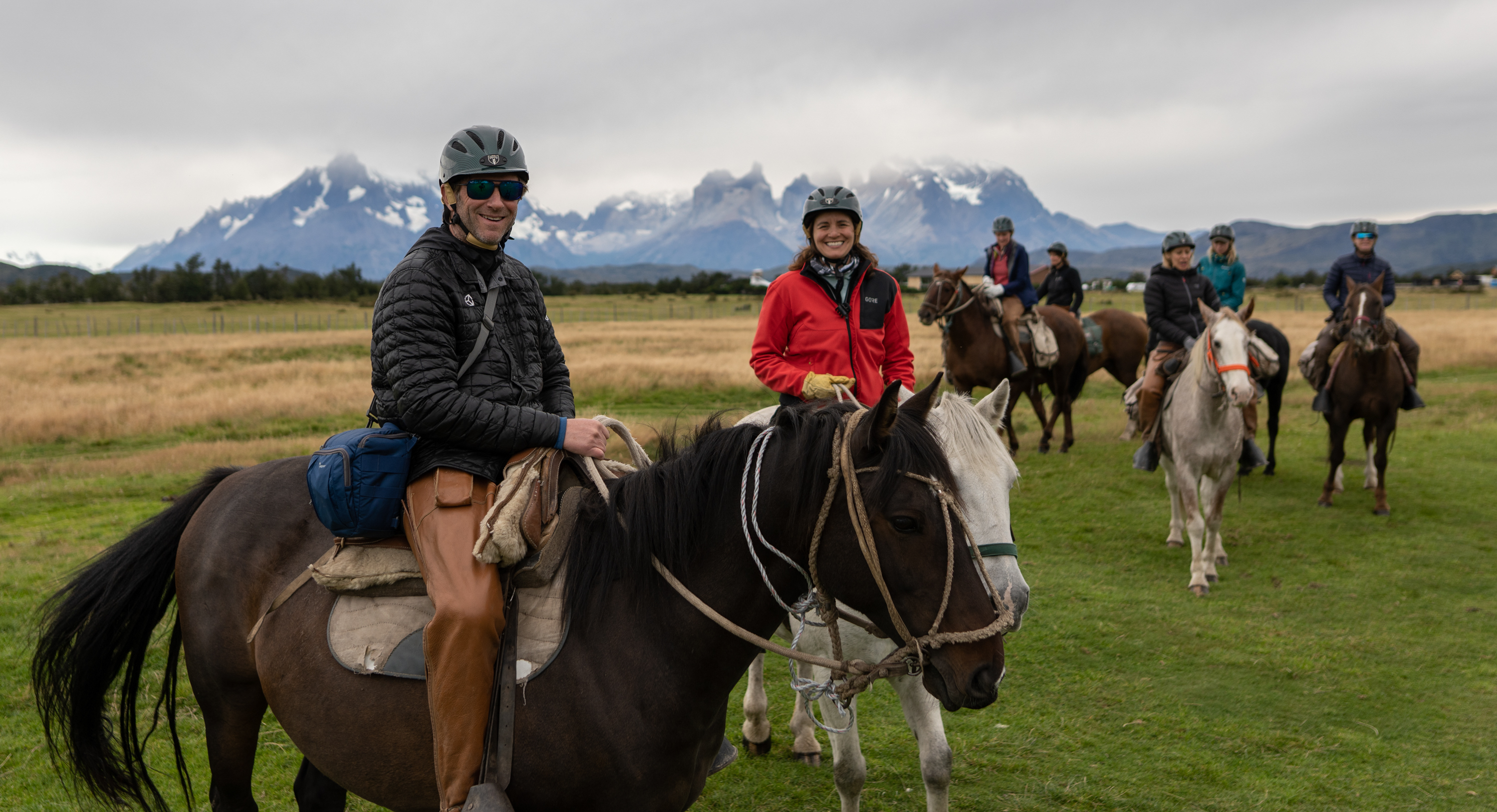 Getting ready to ride at Torres del Paine
