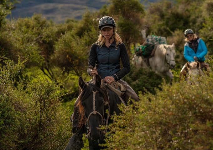 Horse riding to Serrano Glacier