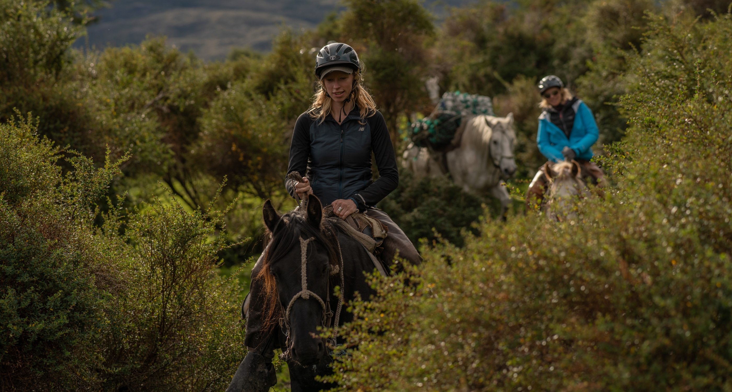 Backcountry horse riding in Patagonia