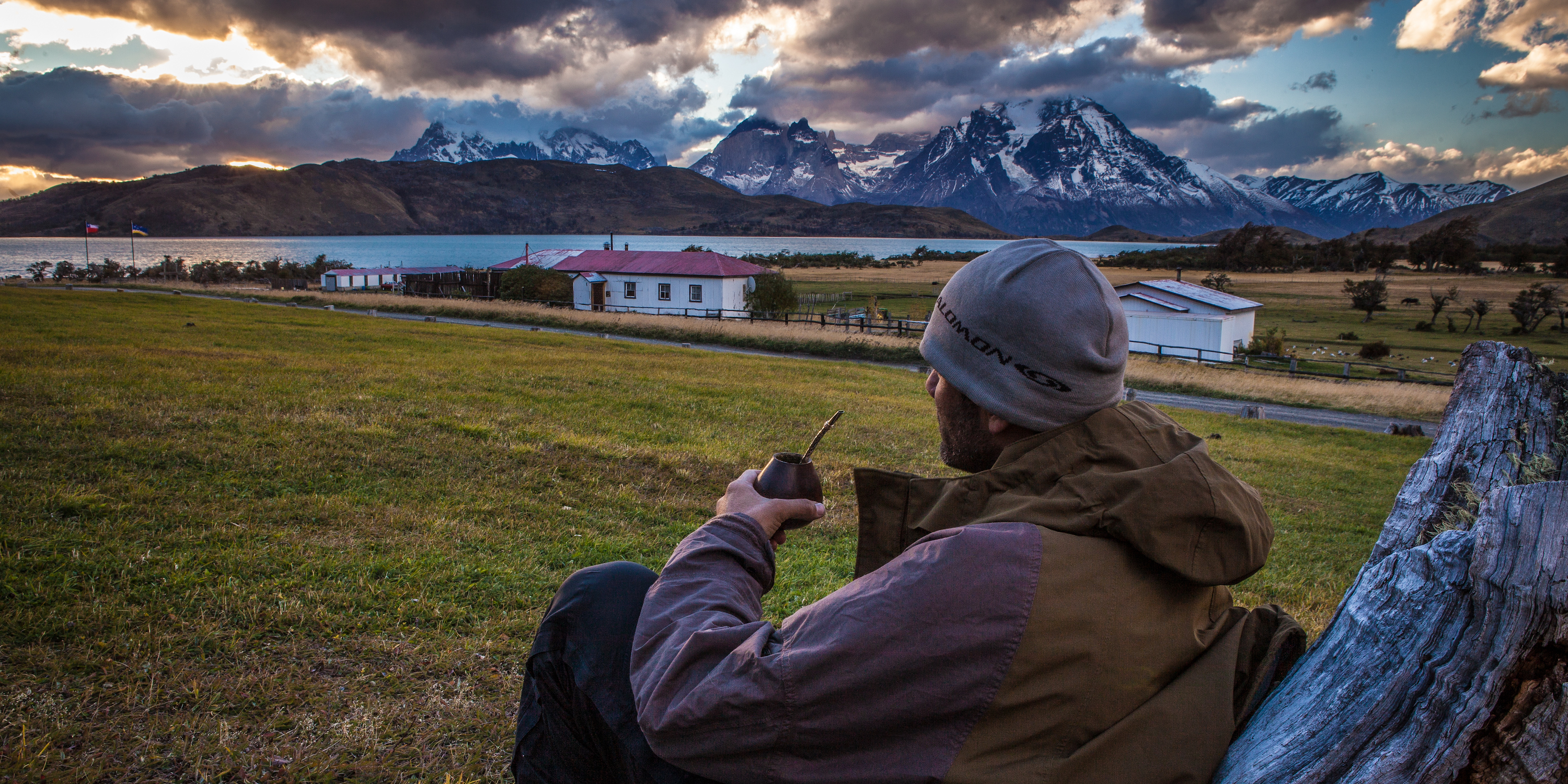 Drinking maté at Estancia Lazo