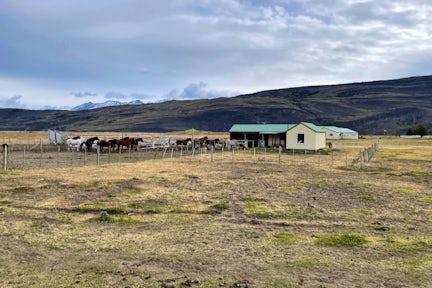The hike starts from the Estancia, Patagonia, Argentina