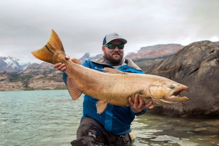 Fly fishing on River Caterina, Patagonia, Argentina