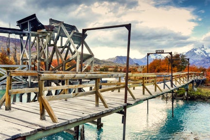 The noria near Estancia Cristina, Patagonia, Argentina