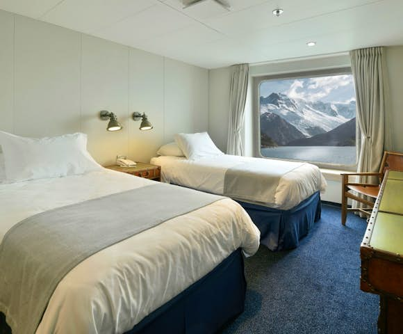 B Twin Cabin on Ventus Australis Patagonian cruise ship, Patagonia