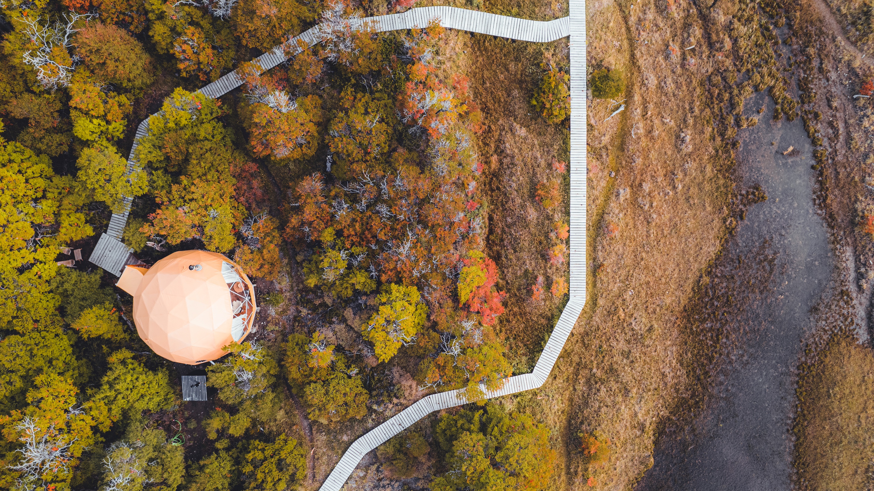 Chalten Camp - drone photo