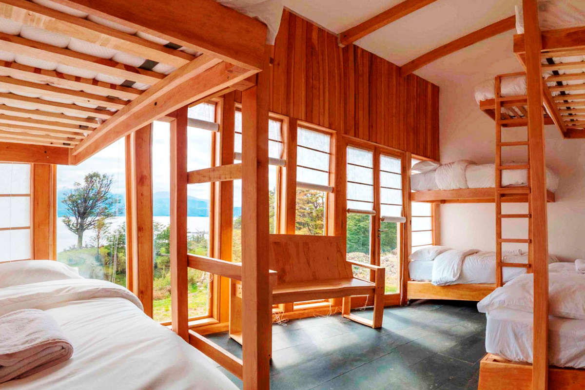 Group room, Errante EcoLodge, Chile