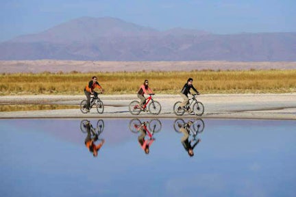 Cejar Lagoon bike ride, Atacama, Chile