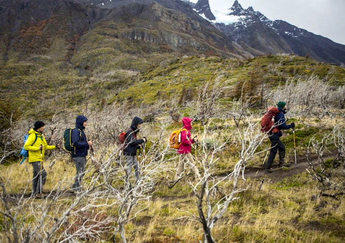 Hiking in the French Valley, Torres del Paine, Patagonia, Chile