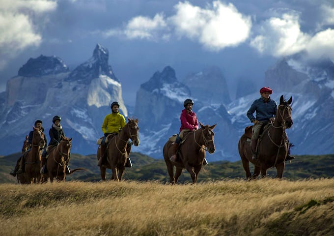 Horse riding in Torres del Paine, Patagonia, Chile