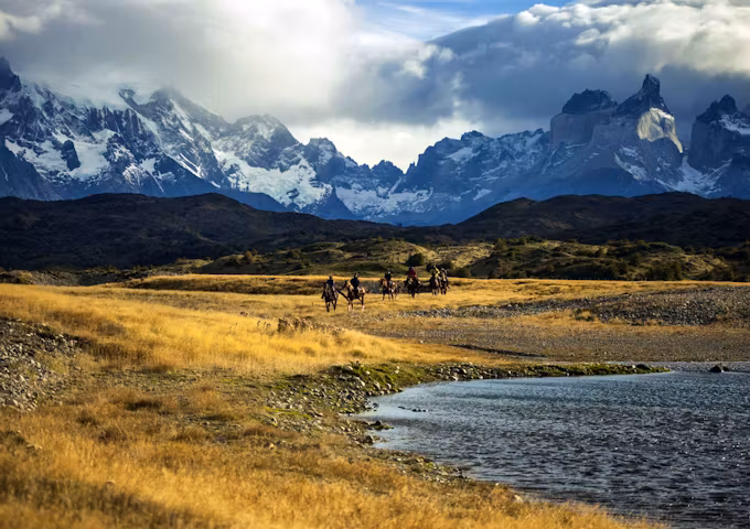 Horse riding in Torres del Paine, Patagonia, Chile
