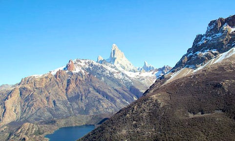 Mt Fitz Roy from the El Filo route, Los Huemules Reserve, Patagonia, Argentina