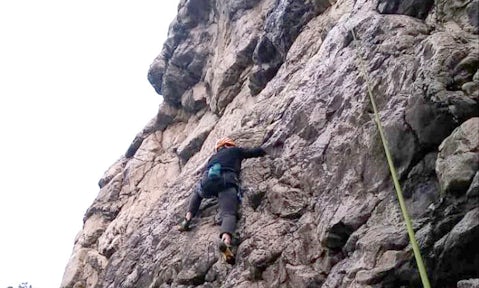Rock climbing near El Chaltén, Patagonia