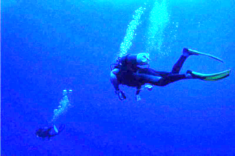 Scuba diving off Rapa Nui