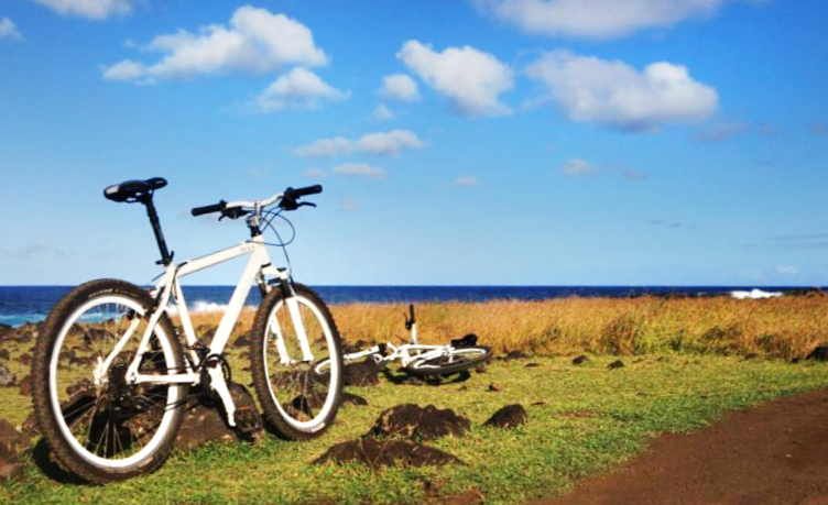 Biking on Rapa Nui