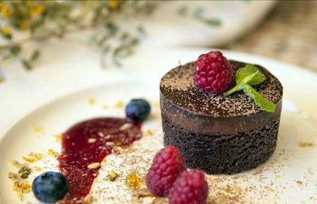 Restaurant food at the lodge, Explora Atacama, Chile
