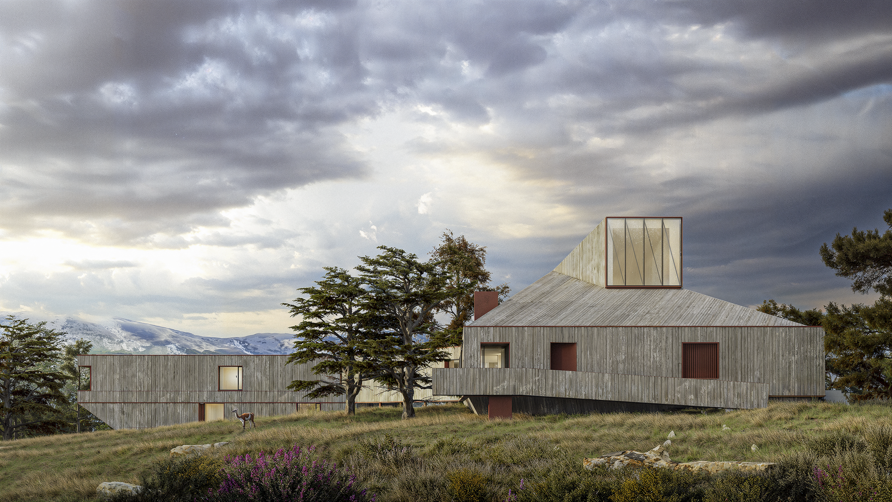 Explora Torres del Paine Conservation Reserve - Render - view from a distance