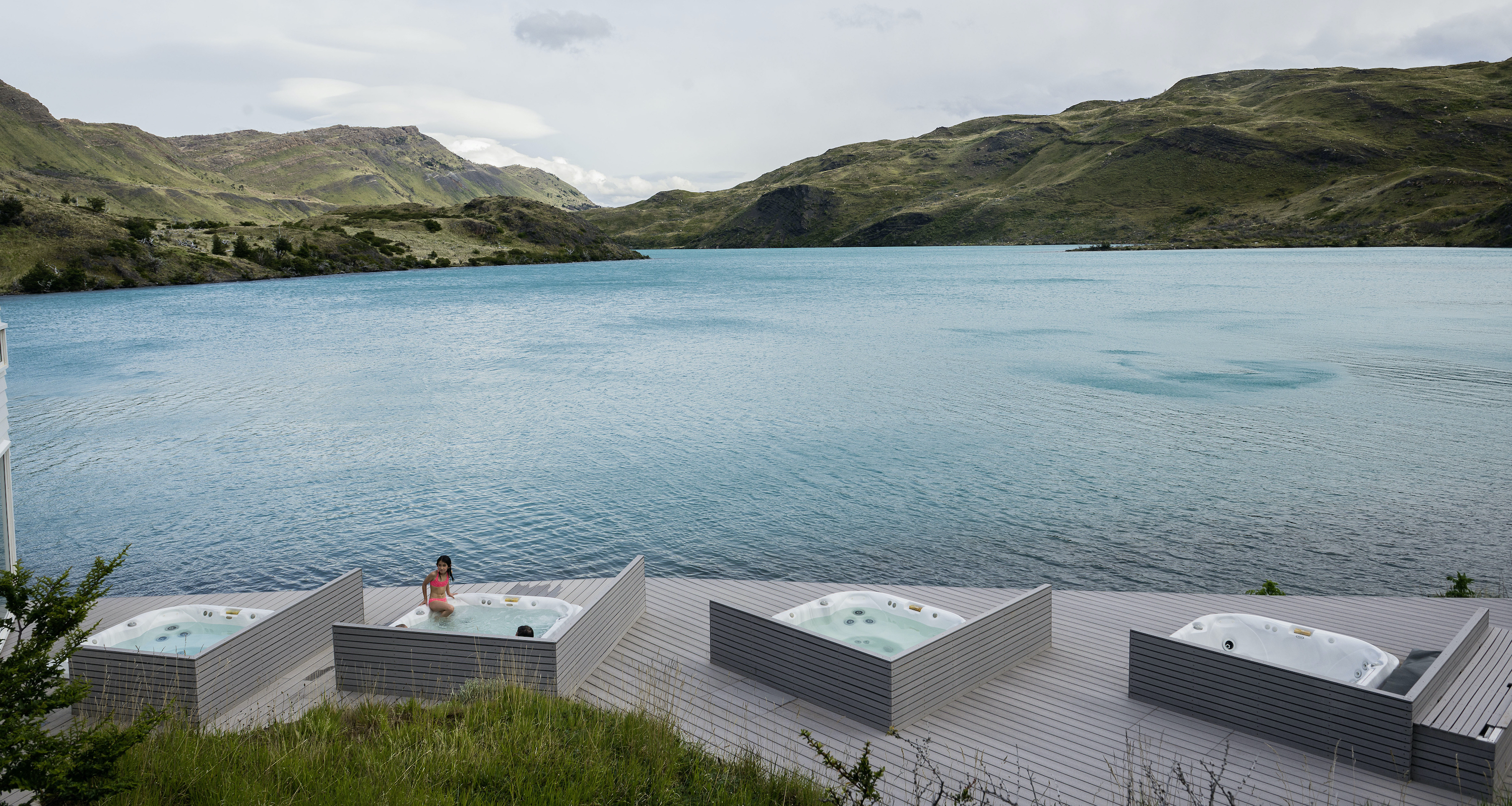 Hot tubs at Explora Patagonia