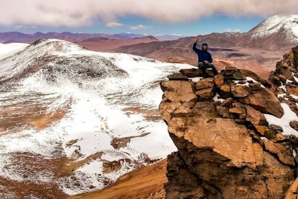 Volcano climbing in the Atacama Desert