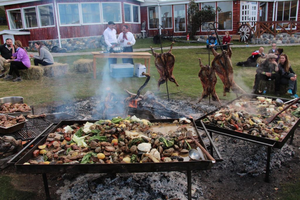 Traditional asado (BBQ) at Hotel Las Torres, Torres del Paine, Patagonia, Chile