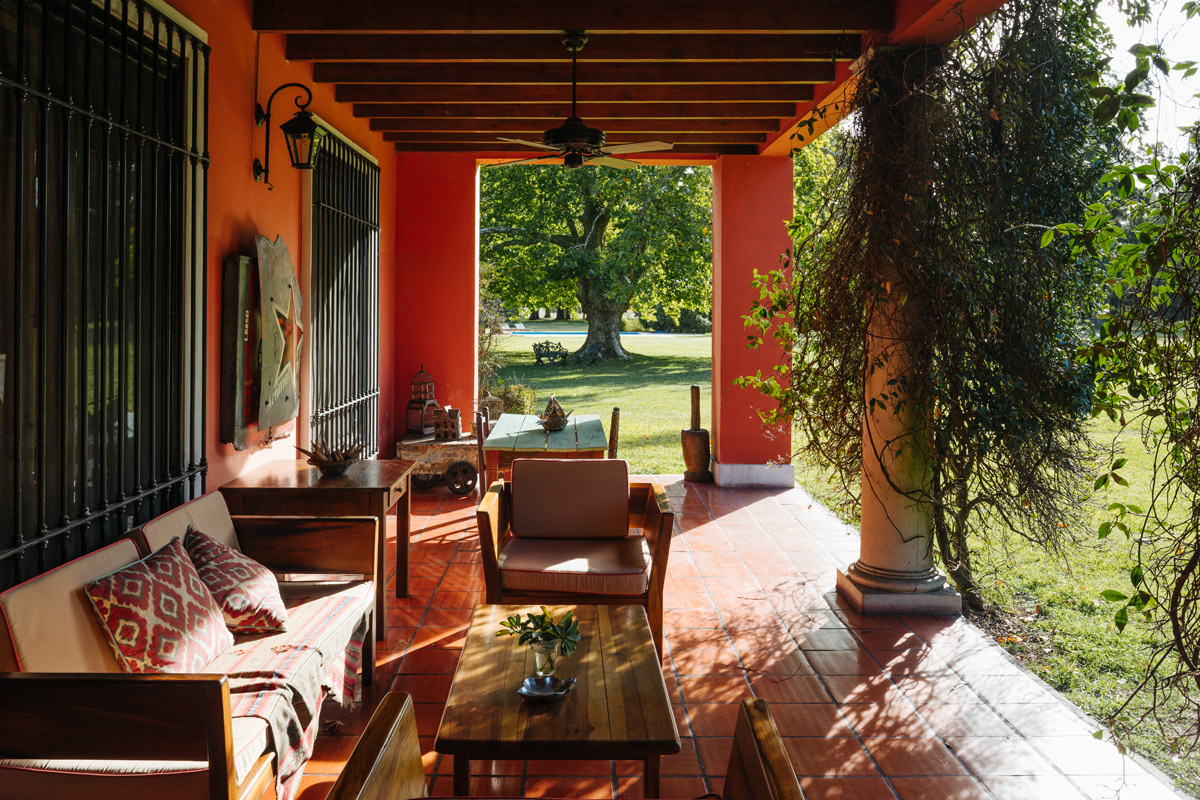 Terrace at Estancia La Bandada near Buenos Aires