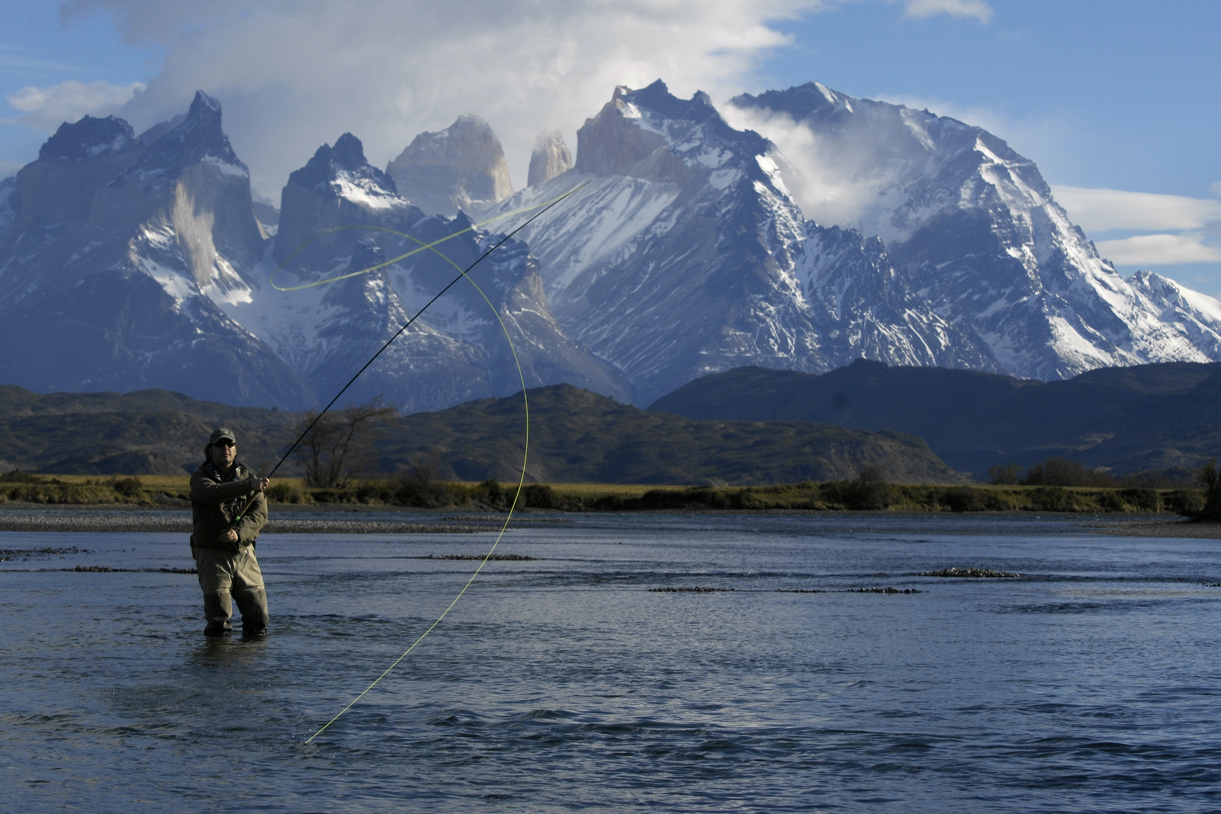 Fishing in Torres del Paine