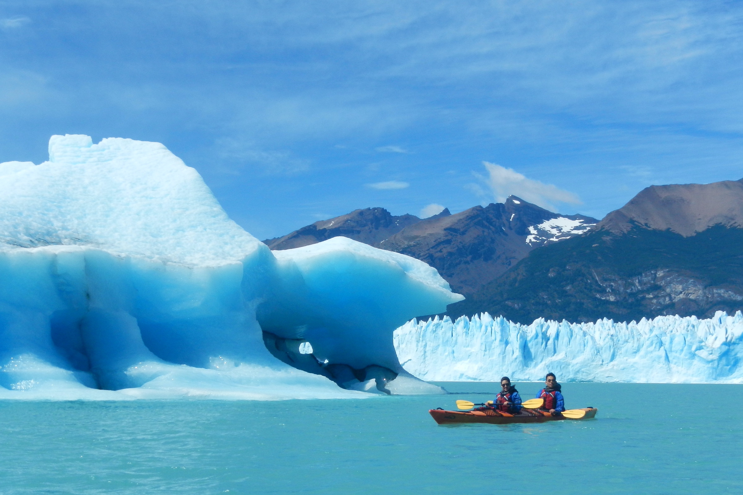 Kayaking at Perito Moreno glacier